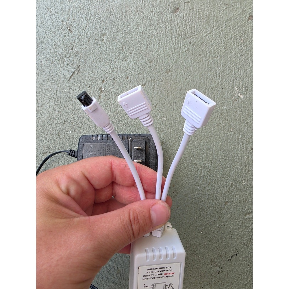 RGB LED Strip Light Controller IR Remote Control Box & 12V 2A Power Adapter E3 - Picture 4 of 10